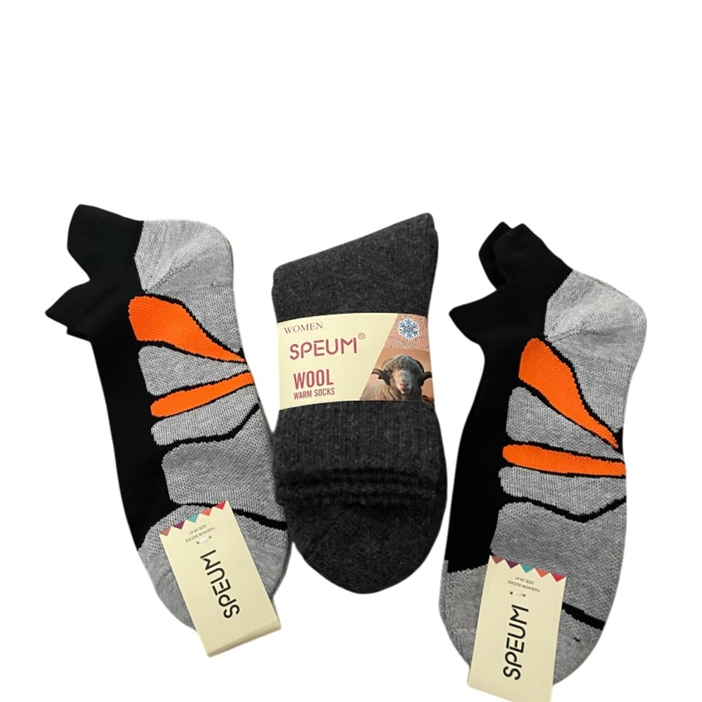 SPEUM wool warm socks + athletic socks